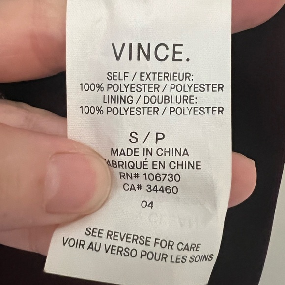 NEW Vince Satin Trim High Low Shift Dress - Picture 9 of 9